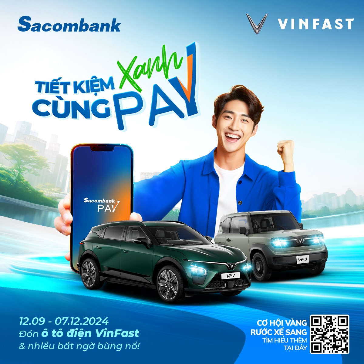 TK xanh 2 TIẾT KIỆM XANH - ĐÓN XE SANG VINFAST CÙNG SACOMBANK PAY